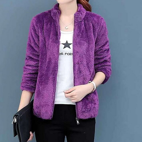 

Women's Casual Sweatshirt - Solid Colored Black M