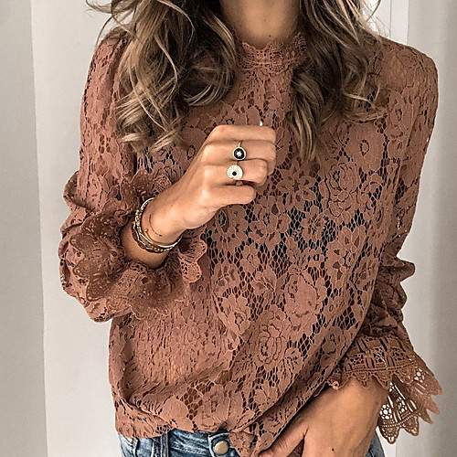 

Women's Daily Shirt - Solid Colored Blushing Pink