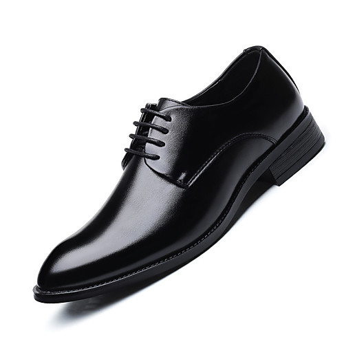 

Men's Formal Shoes Leather Spring & Summer / Fall & Winter Business / Casual Oxfords Breathable Black / Brown