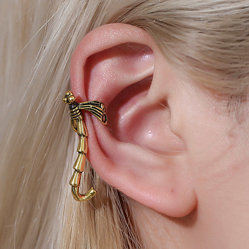 

Women's Clip on Earring Ear Cuff Vintage Style Dragonfly Earrings Jewelry Gold / Silver For Daily Carnival Street Club Bar