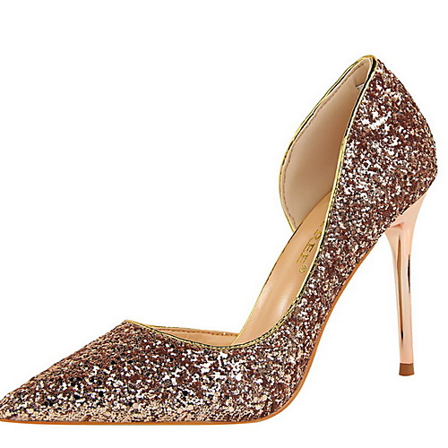

Women's Heels Stiletto Heel Pointed Toe PU Winter Black / Gold / Yellow
