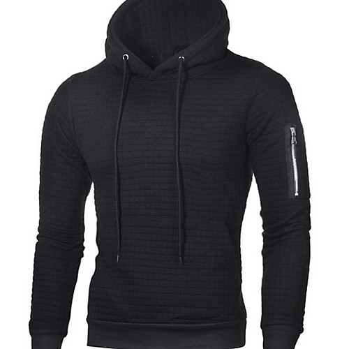 

Men's Casual Hoodie - Solid Colored Black US32 / UK32 / EU40