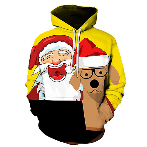 

Men's Casual Hoodie - 3D Yellow US32 / UK32 / EU40