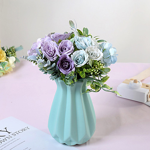 

искусственный букет для украшения гортензии маленькие розы с цветами в руках поддельные цветы домашние свадебные украшения цветы