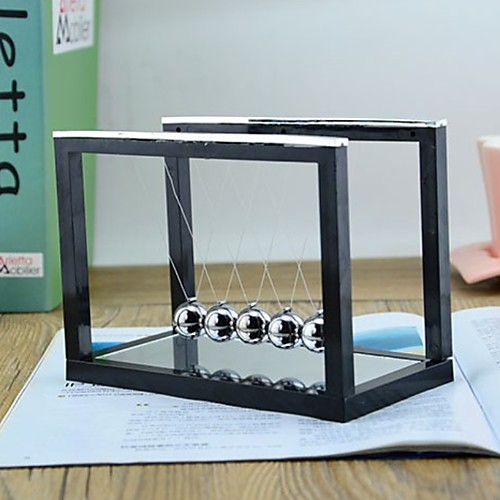 

Newtons Cradle, 5 Pendulum Balls, Big Newtons Cradle Balance, Metal Balls For Office Toys, Physics Toys, Teacher Toys, Steel Ball Toy, Metal Ball Pendulum
