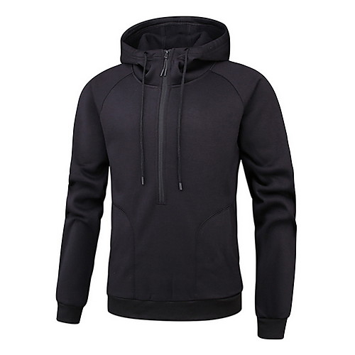 

Men's Casual Hoodie - Solid Colored Black US32 / UK32 / EU40