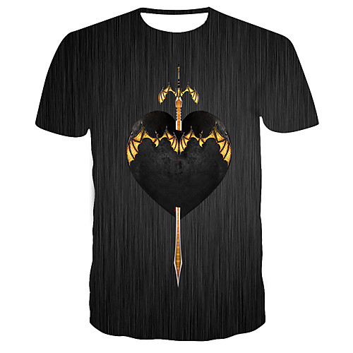 

Men's Daily T-shirt - 3D Print Black