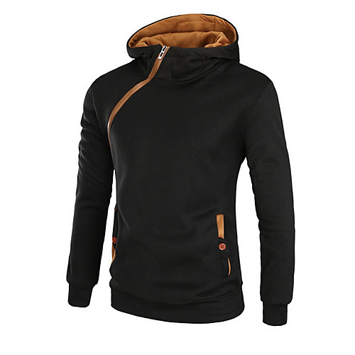 

Men's Daily T-shirt - Color Block Black