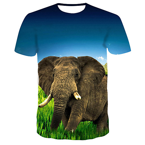 

Men's Daily T-shirt - 3D Print Blue