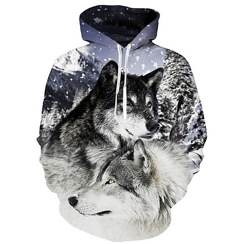 

Men's Casual Hoodie - 3D Black US32 / UK32 / EU40