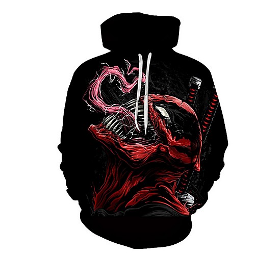 

Men's Casual Hoodie - Print Black US32 / UK32 / EU40