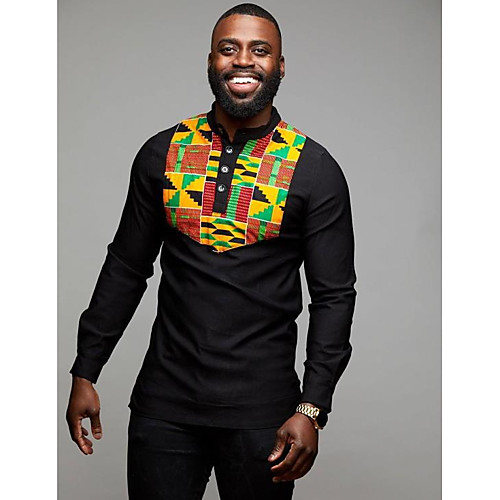 

Men's Daily T-shirt - Geometric Yellow