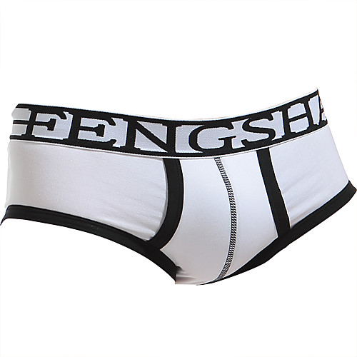 

Men's Basic Briefs Underwear - Normal Low Waist Black Light Blue White M L XL