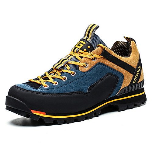 

Men's Comfort Shoes Suede Fall & Winter Athletic Shoes Running Shoes Color Block Black / Red / Orange / Green