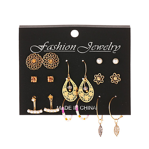 

Women's Drop Earrings Hoop Earrings Earrings Vintage Style Mini Earrings Jewelry Gold For Gift Daily Street Club Bar