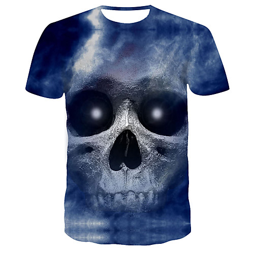 

Men's Daily T-shirt - 3D Print Blue