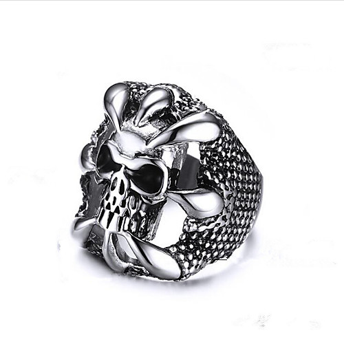 

Men's Ring 1pc Silver Steel Geometric Fashion Daily Holiday Jewelry Geometrical Totem Series Cool