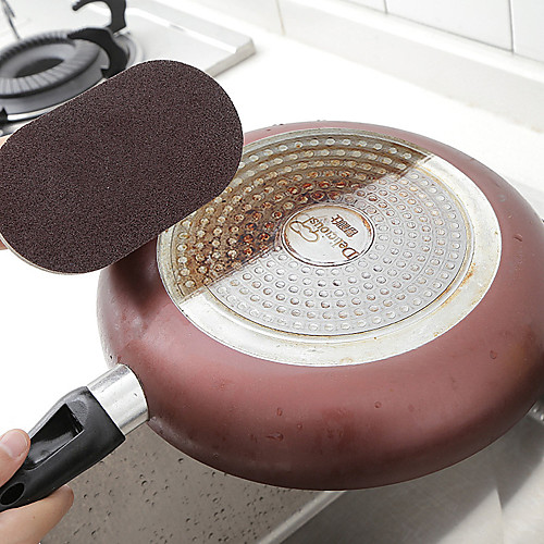 

Kitchen decontamination cleaning brush with the magic sponge handle nano silicon carbide Clean Tools