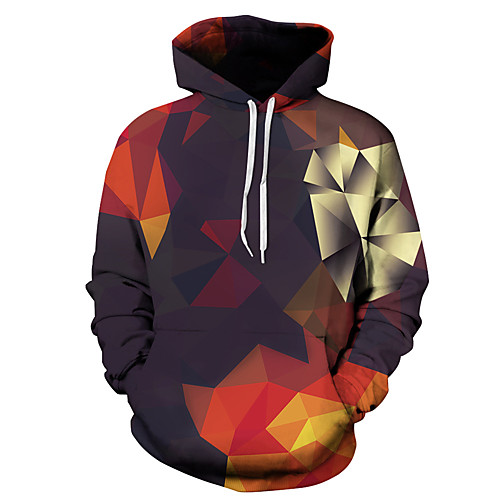 

Men's Casual Hoodie - 3D Brown US32 / UK32 / EU40