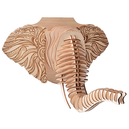 

3D Puzzle Wooden Puzzle Elephant Simulation Hand-made Wooden Kid's Adults' All Toy Gift