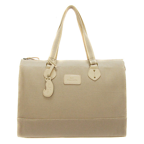 

Women's Canvas / PU Tote Solid Color Khaki / Coffee / Fall & Winter