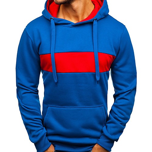 

Men's Casual Hoodie - Color Block Black US32 / UK32 / EU40