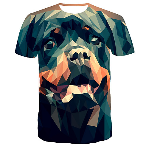

Men's Daily T-shirt - 3D Print Navy Blue