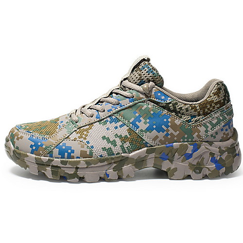 

Men's Comfort Shoes Mesh Fall & Winter Athletic Shoes Running Shoes Camouflage Gray