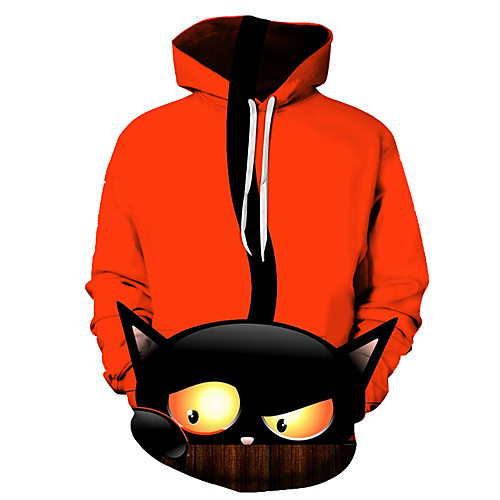 

Men's Casual / Basic Hoodie - 3D Red US32 / UK32 / EU40