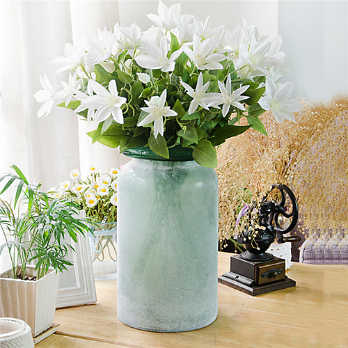 

европейский стиль моделирования букет тройничного нити лотоса дома гостиная офис сад свадебные украшения поддельные цветок