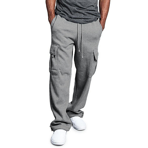 

Men's Sporty Sweatpants Pants - Solid Colored Black White Army Green US34 / UK34 / EU42 US36 / UK36 / EU44 US38 / UK38 / EU46