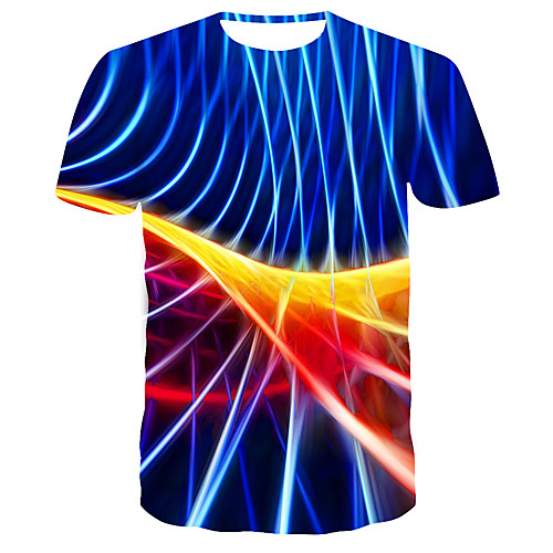 

Men's Daily T-shirt - 3D Print Blue