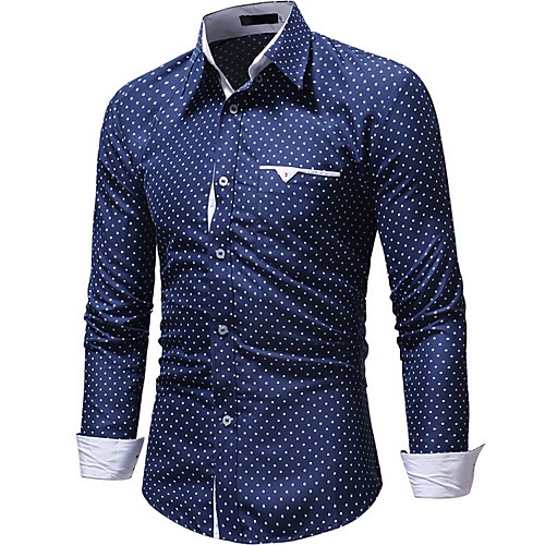 

Men's Daily Shirt - Polka Dot White
