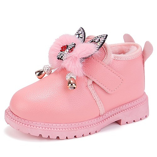 

Girls' Comfort PU Boots Little Kids(4-7ys) Black / Red / Pink Winter / Booties / Ankle Boots