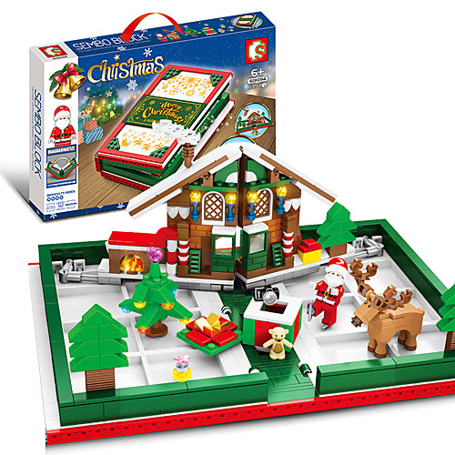 

Конструкторы 635 pcs Снеговик Дед Мороз Новогодняя тематика Костюмы Санта Клауса совместимый Legoing моделирование Все Игрушки Подарок / Детские