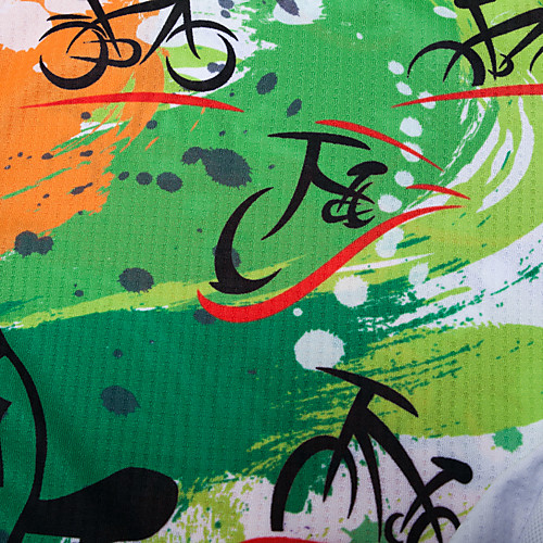 фото 21grams муж. с короткими рукавами велокофты зеленый велоспорт джерси верхняя часть горные велосипеды шоссейные велосипеды дышащий влагоотводящие быстровысыхающий виды спорта полиэстер эластан терилен lightinthebox