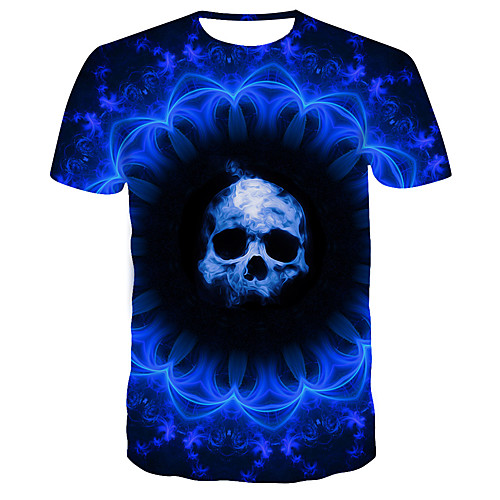 

Men's Daily T-shirt - 3D Print Blue