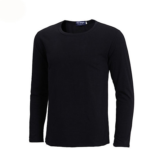 

Men's Daily T-shirt - Solid Colored Black