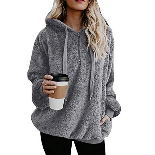 

Women's Basic Hoodie - Solid Colored Black XL