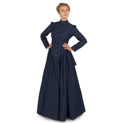 

Duchess Victorian Ball Gown 1910s Edwardian Dress Party Costume Women's Costume Dusty Lavender / Purple / Burgundy Vintage Cosplay Masquerade Long Sleeve Floor Length Long Length Ball Gown Plus Size