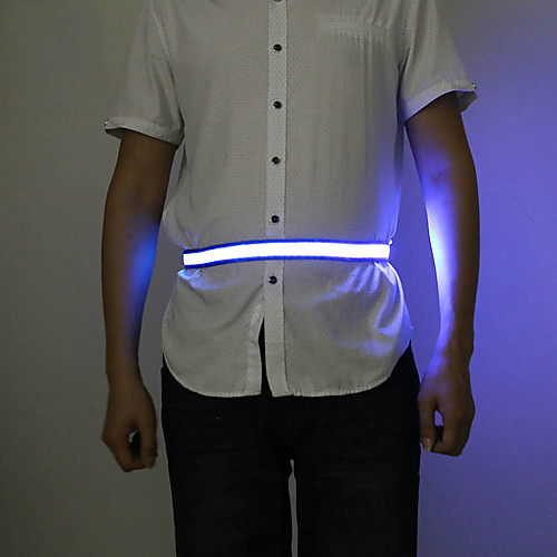 

LED подсветка / Светодиодный Светоотражающий Пояс 1 шт. Светящийся / Регулируется Текстиль для Бег / Велосипедный спорт / Беговая Белый / Красный / Синий Батарея с батарейкой