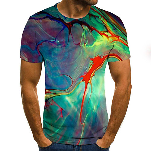 

Men's Daily T-shirt - 3D Rainbow