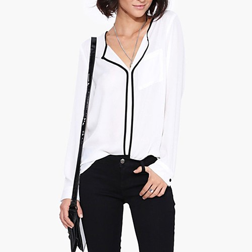 

Women's Daily Shirt - Solid Colored White