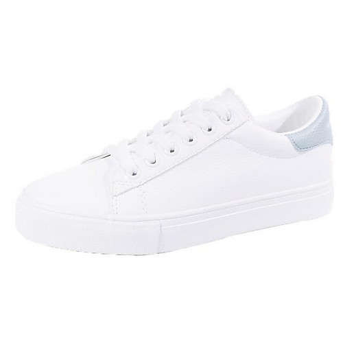 

Women's Sneakers Flat Heel Round Toe PU Fall Black / White / White / Blue / White