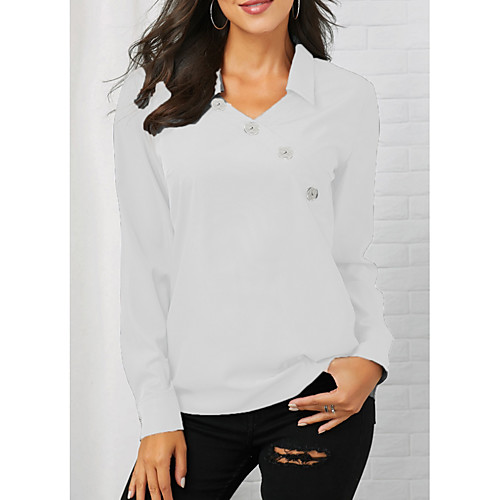 

Women's Daily Shirt - Solid Colored Black