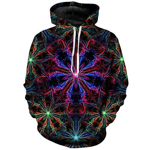 

Men's Casual / Basic Hoodie - 3D Black US32 / UK32 / EU40