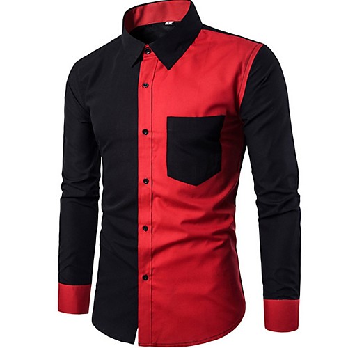 

Men's Daily Shirt - Color Block Black