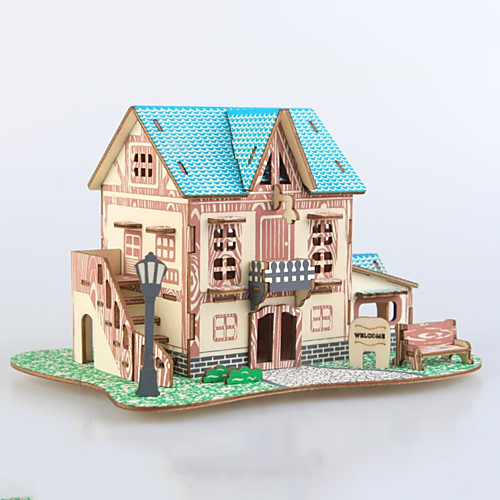 

3D Puzzle Wooden Puzzle Architecture Simulation Hand-made Wooden 74 pcs Kid's Adults' All Toy Gift