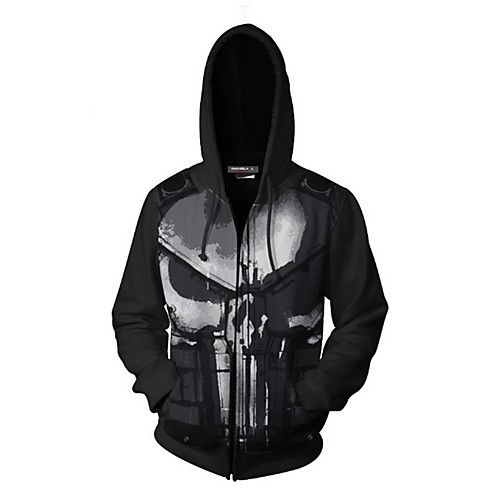 

Men's Casual Hoodie - Print Black US32 / UK32 / EU40