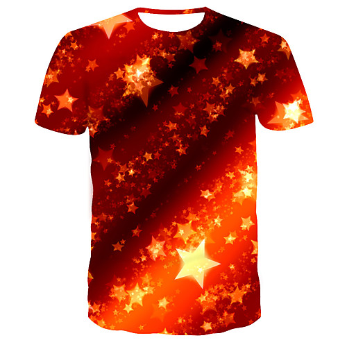 

Men's Daily T-shirt - 3D Print Red
